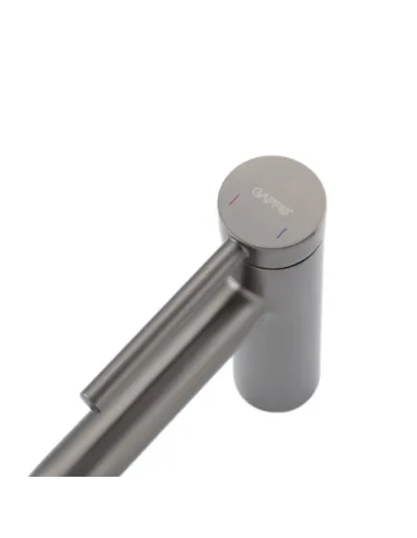 Змішувач для умивальника Gappo G1006-9, сірий, одноважільний