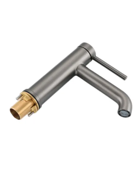 Змішувач для умивальника Gappo G1006-9, сірий, одноважільний