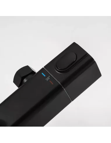 Душевая система с термостатом Gappo G2491-6, черный