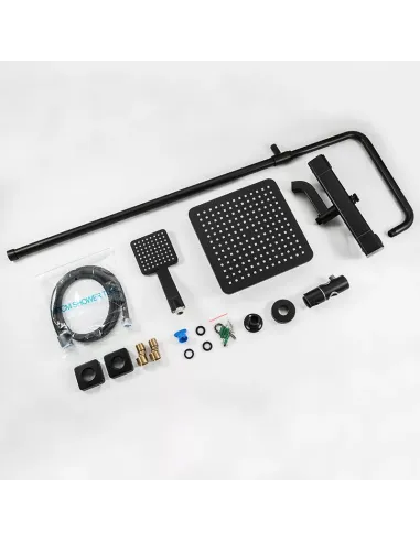 Душевая система с термостатом Gappo G2491-6, черный