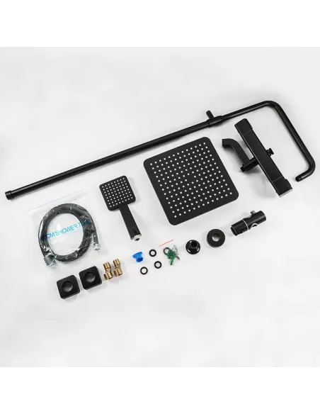 Душевая система с термостатом Gappo G2491-6, черный