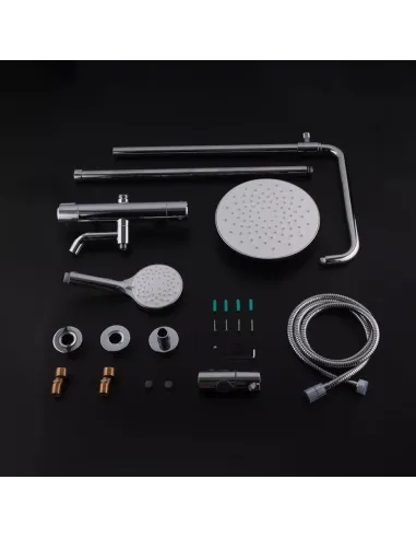 Душевая система с термостатом Gappo G2490, хром