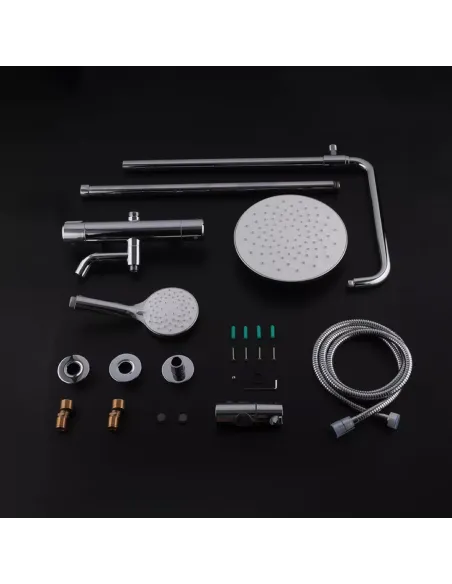 Душевая система с термостатом Gappo G2490, хром Душевая система с термостатом Gappo G2490, хром