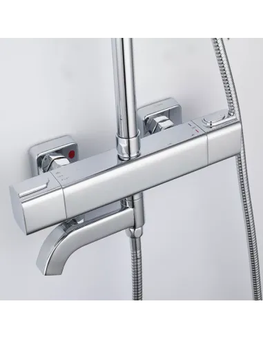 Душевая система с термостатом Gappo G2491, хром