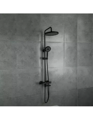 Душевая система с термостатом Gappo G2403-56, черный