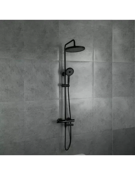 Душевая система с термостатом Gappo G2403-56, черный
