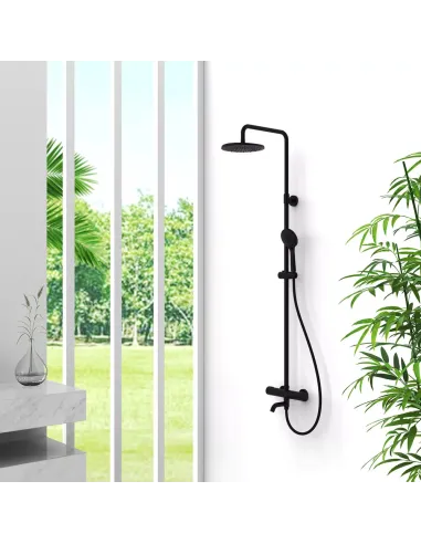 Душевая система с термостатом Gappo G24790-6, черный