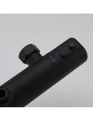 Душевая система с термостатом Gappo G24790-6, черный