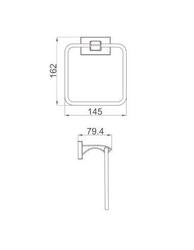Тримач для рушників Gappo G0704-9.