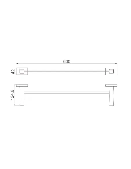 Держатель для полотенец Gappo G0709-9, оружейная сталь Держатель для полотенец Gappo G0709-9, оружейная сталь