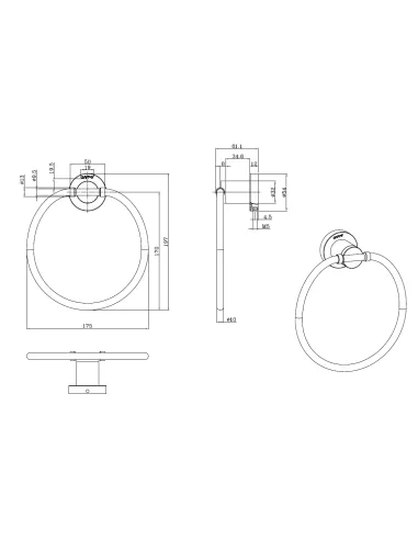 Держатель для полотенец Gappo G1804, хром