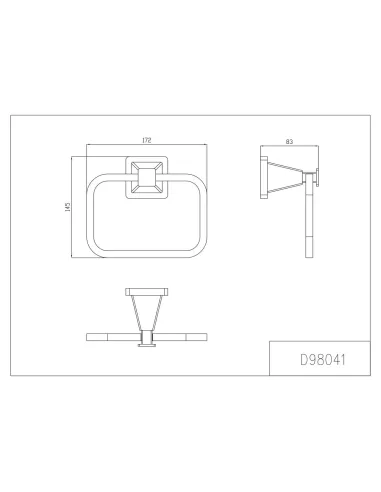 Держатель для полотенец Gappo G1904, хром