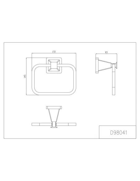 Держатель для полотенец Gappo G1904, хром