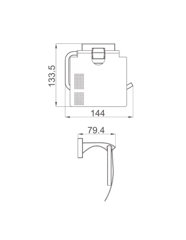 Тримач для туалетного паперу Gappo G0703-9.