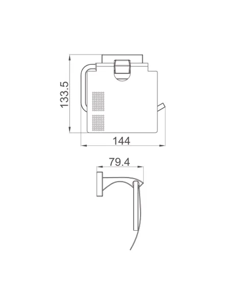 Тримач для туалетного паперу Gappo G0703-9.