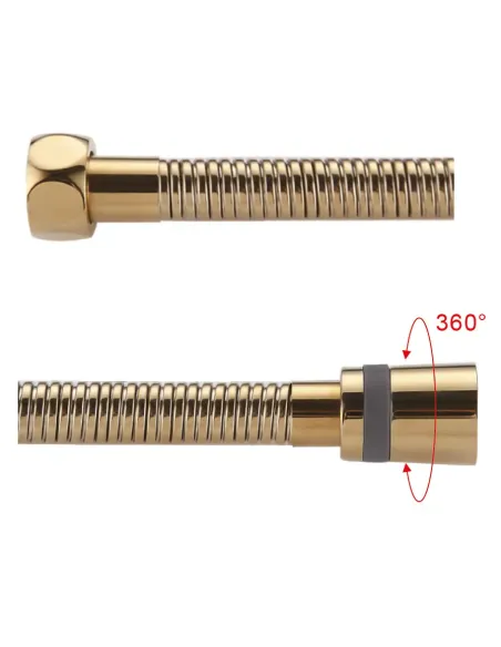 Шланг для душу Gappo G45-6, латунь, 150 см, золото