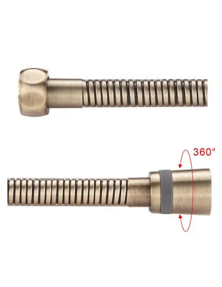 Шланг для душа Gappo G45-4, латунь, 150 см, бронза