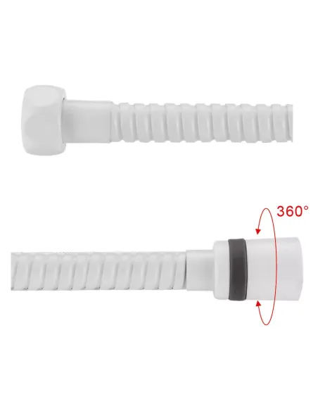 Шланг для душу Gappo G45-8, латунь, 150 см, білий