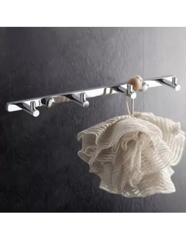 Планка з гачками Gappo G202-4, 235 мм, хром, 4 гачки