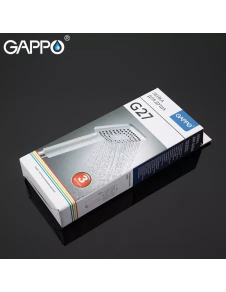 Лейка для ручного душа Gappo G27, 235 x 97 мм, 3 режима, белый