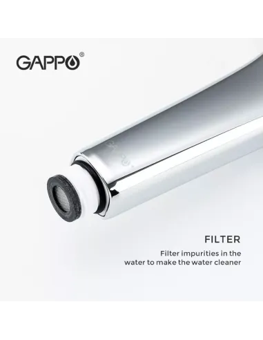 Лійка для ручного душу Gappo G003, 240 x 115 мм, 3 режими, чорний