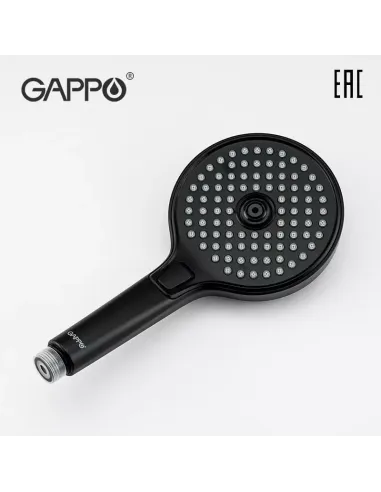 Лейка для ручного душа Gappo G004, 245 x 130 мм, 3 режима, черный