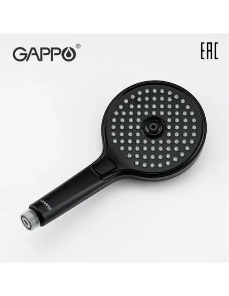 Лейка для ручного душа Gappo G004, 245 x 130 мм, 3 режима, черный