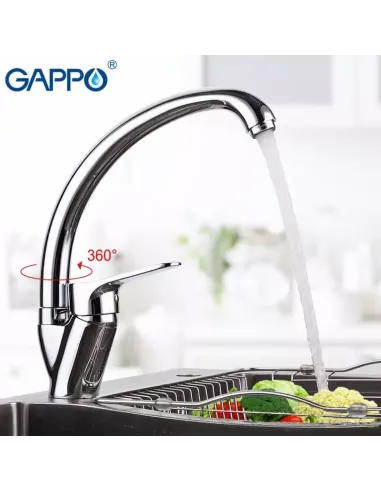 Змішувач для кухні Gappo G4136, хром