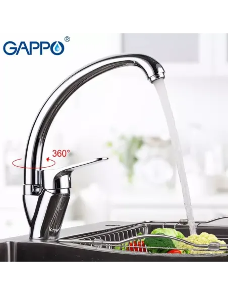 Змішувач для кухні Gappo G4136, хром