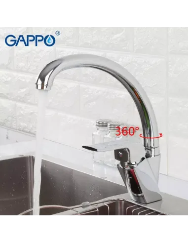 Змішувач для кухні Gappo G4150-8, хром