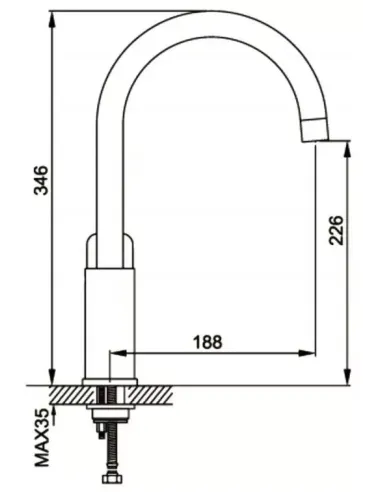 Змішувач для кухні Gappo G4048, білий хром.