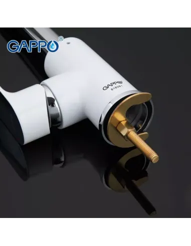 Змішувач для кухні Gappo G4048, білий хром.