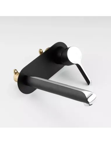 Смеситель для умывальника скрытого монтажа Gappo G1003-26, черный хром