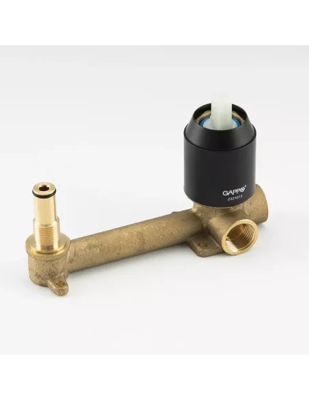 Смеситель для умывальника скрытого монтажа Gappo G1003-26, черный хром