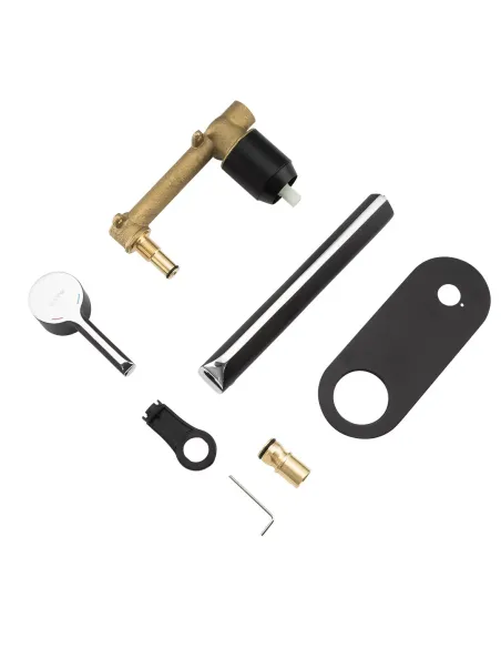 Смеситель для умывальника скрытого монтажа Gappo G1003-26, черный хром