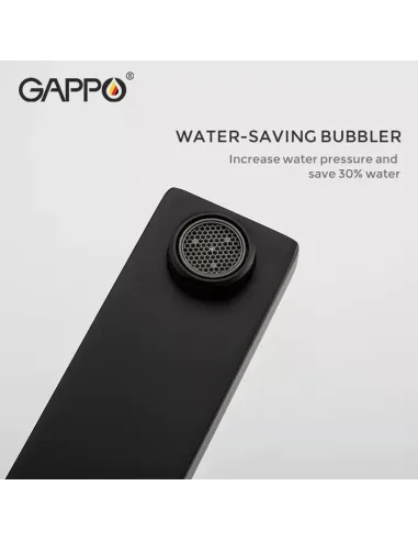 Душова система із виливом Gappo G2417-6, чорний