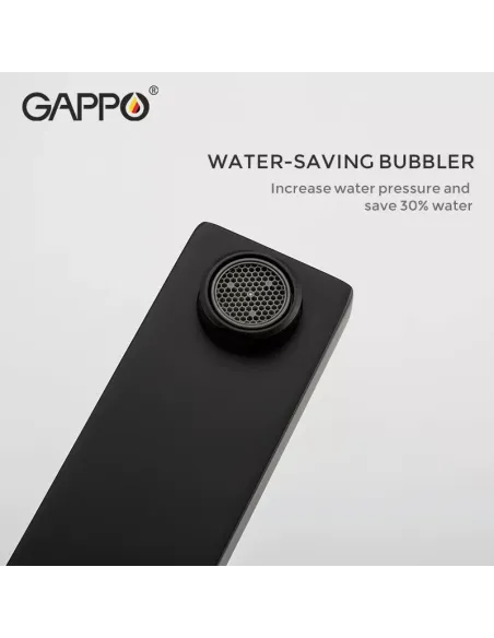 Душова система із виливом Gappo G2417-6, чорний