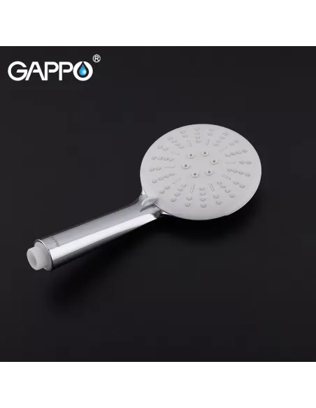 Душевая система с изливом Gappo G2402-8, белый хром
