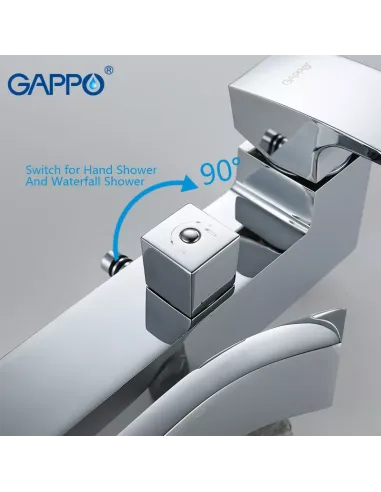 Душевая система с изливом Gappo G2407, хром