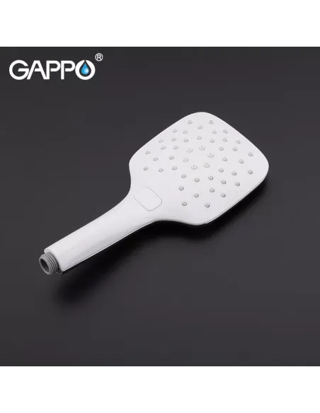 Душевая система с изливом Gappo G2417-8, белый хром
