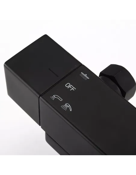 Душевая система с изливом Gappo G2417-60, черный