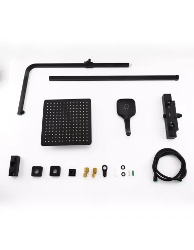 Душевая система с изливом Gappo G2417-60, черный