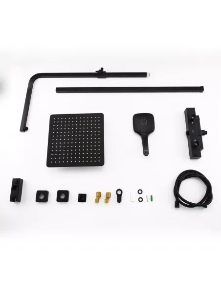 Душевая система с изливом Gappo G2417-60, черный