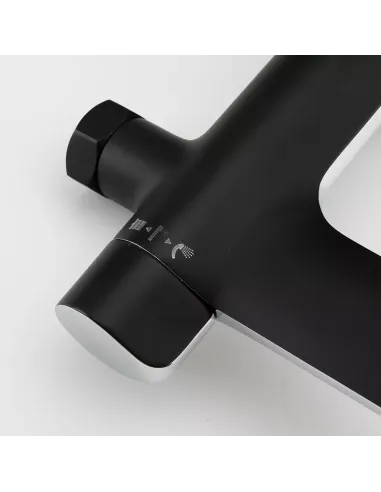 Душевая система с изливом Gappo G2403-6, черный хром