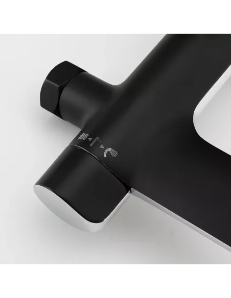 Душевая система с изливом Gappo G2403-6, черный хром