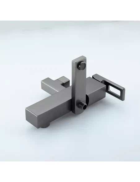 Душевая система с изливом Gappo G2417-9, оружейная сталь