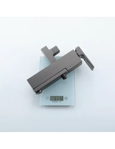 Душевая система с изливом Gappo G2417-9, оружейная сталь