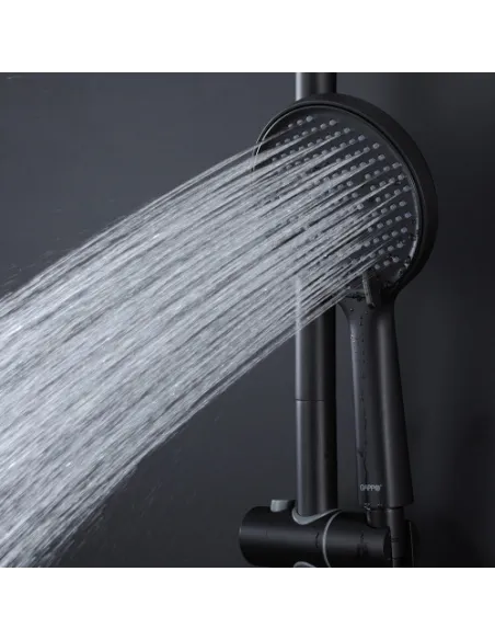 Душевая система с изливом G2406-6, черный