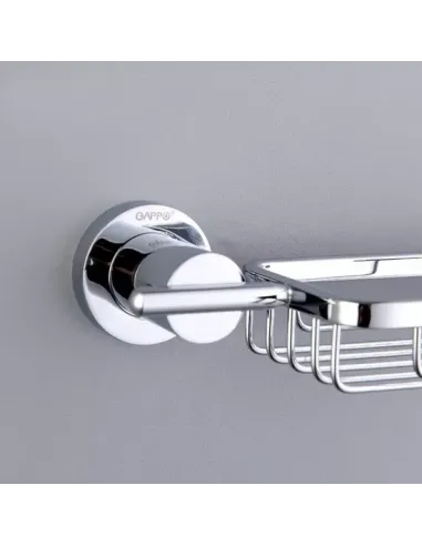 Мыльница Gappo G1802-1, металлическая, настенная