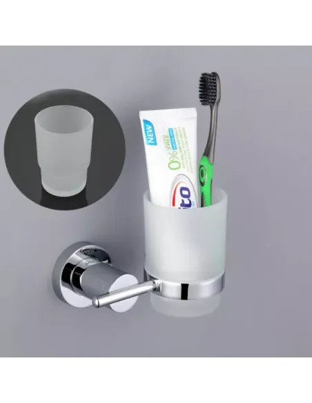 Стакан для ванной комнаты Gappo G1806, латунь, хром Стакан для ванной комнаты Gappo G1806, латунь, хром
